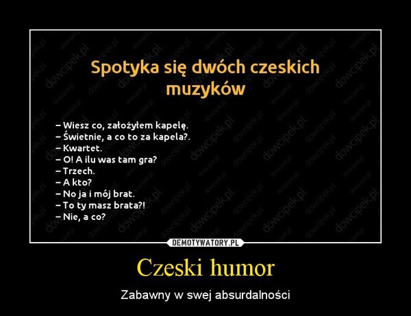 Czeski humor – Zabawny w swej absurdalności 