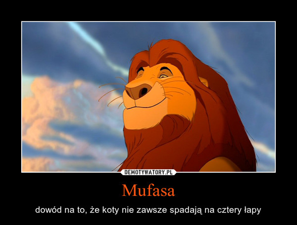 Mufasa – dowód na to, że koty nie zawsze spadają na cztery łapy 