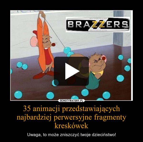 35 animacji przedstawiających najbardziej perwersyjne fragmenty kreskówek – Uwaga, to może zniszczyć twoje dzieciństwo! 