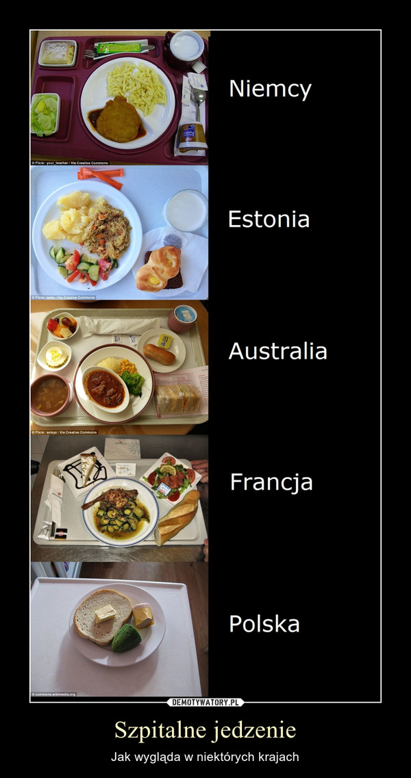 Szpitalne jedzenie – Jak wygląda w niektórych krajach 