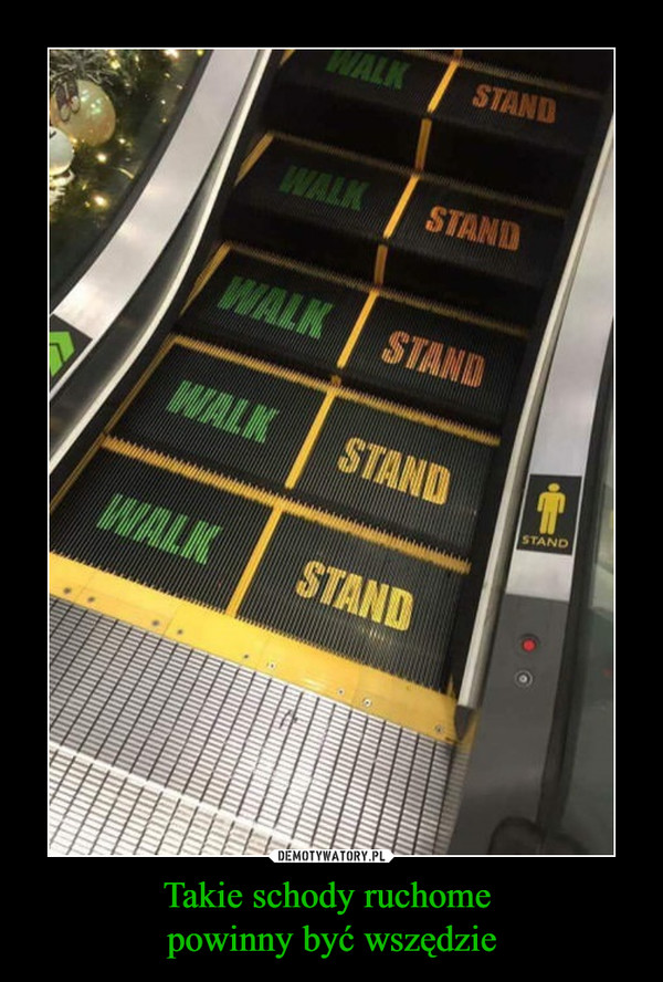 Takie schody ruchome powinny być wszędzie –  WALK STAND