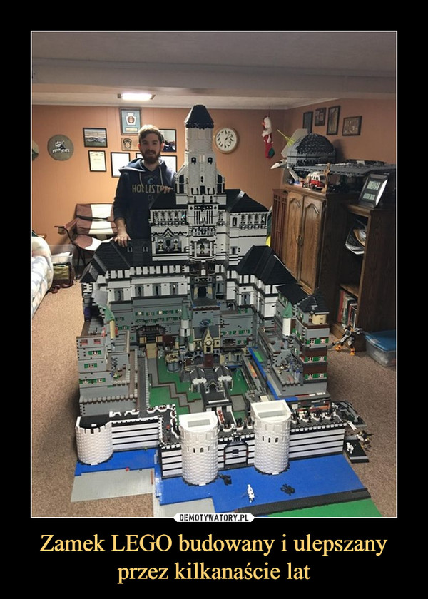Zamek LEGO budowany i ulepszany przez kilkanaście lat –  