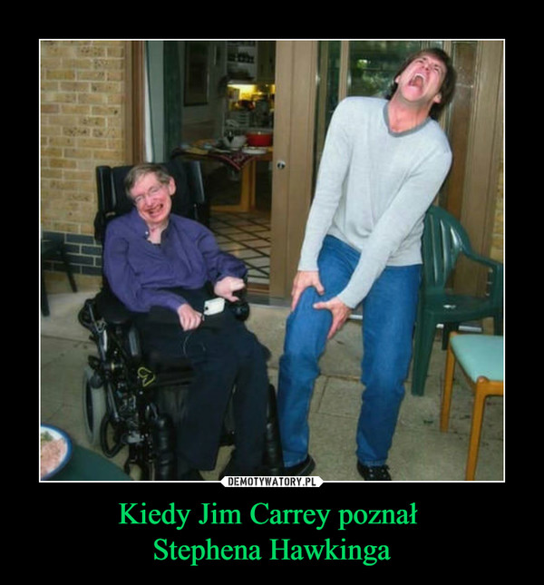 Kiedy Jim Carrey poznał Stephena Hawkinga –  