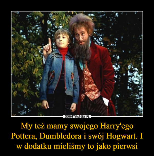 My też mamy swojego Harry'ego Pottera, Dumbledora i swój Hogwart. I w dodatku mieliśmy to jako pierwsi
