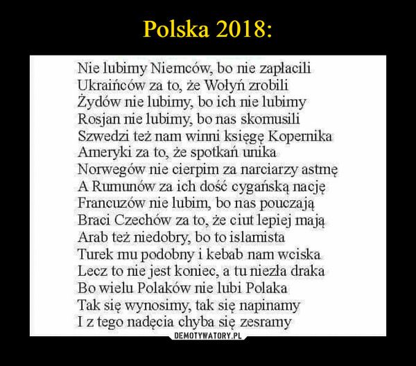 Polska 2018: