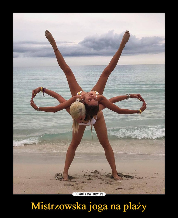 Mistrzowska joga na plaży –  
