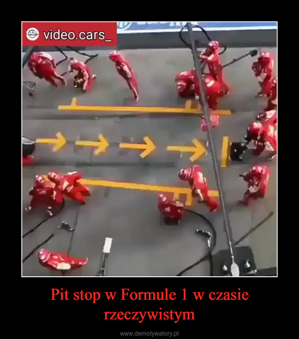 Pit stop w Formule 1 w czasie rzeczywistym –  