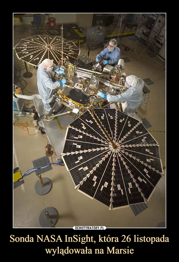 Sonda NASA InSight, która 26 listopada wylądowała na Marsie –  