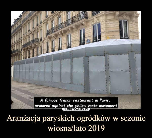 Aranżacja paryskich ogródków w sezonie wiosna/lato 2019 –  
