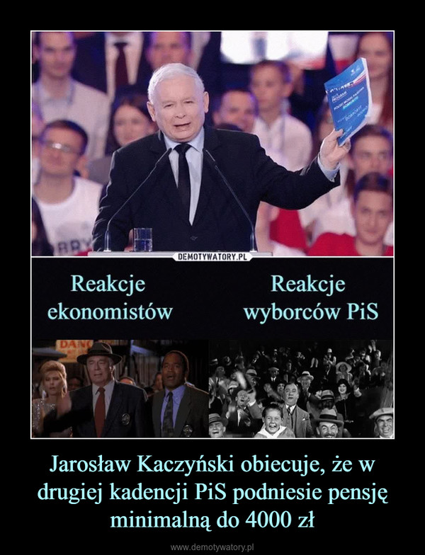 Jarosław Kaczyński obiecuje, że w drugiej kadencji PiS podniesie pensję minimalną do 4000 zł –  