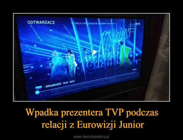 Wpadka prezentera TVP podczas relacji z Eurowizji Junior –  
