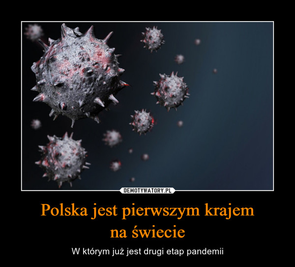 Polska jest pierwszym krajemna świecie – W którym już jest drugi etap pandemii 