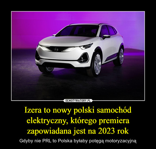 Izera to nowy polski samochód elektryczny, którego premiera zapowiadana jest na 2023 rok