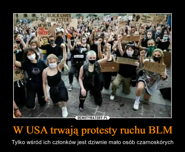 W USA trwają protesty ruchu BLM
