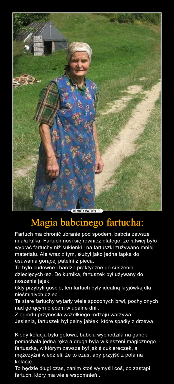Magia babcinego fartucha: