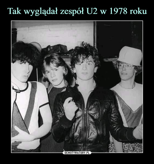 Tak wyglądał zespół U2 w 1978 roku