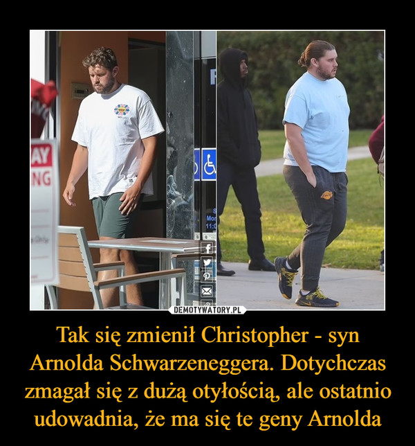 Tak się zmienił Christopher - syn Arnolda Schwarzeneggera. Dotychczas zmagał się z dużą otyłością, ale ostatnio udowadnia, że ma się te geny Arnolda –  