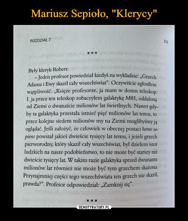 Mariusz Sepioło, "Klerycy"