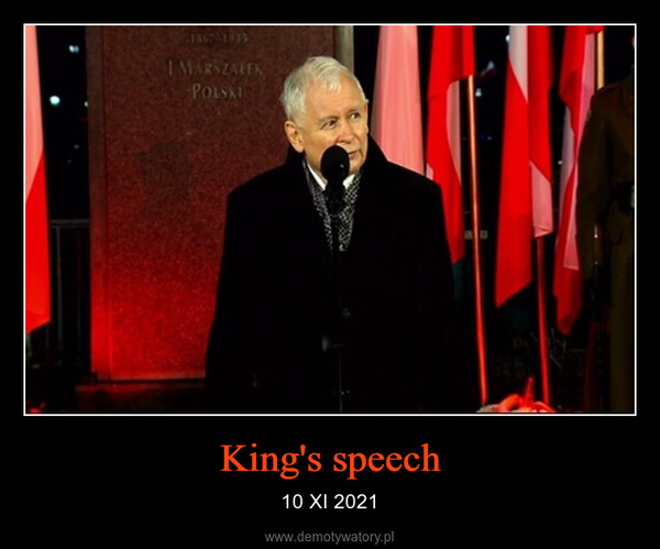King's speech – 10 XI 2021 