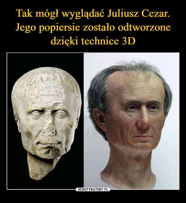 Tak mógł wyglądać Juliusz Cezar. Jego popiersie zostało odtworzone dzięki technice 3D