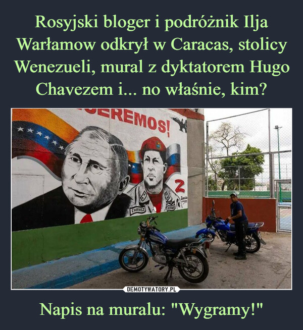 Napis na muralu: "Wygramy!" –  