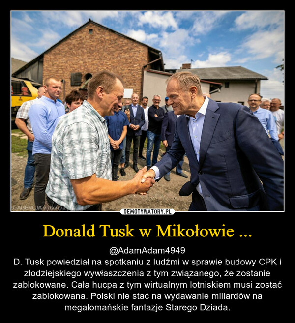 Donald Tusk w Mikołowie ...