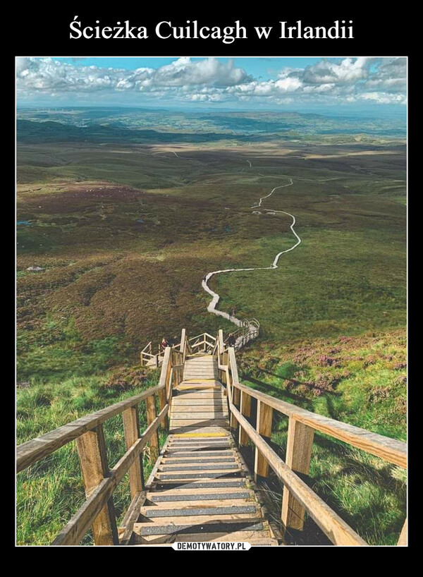 Ścieżka Cuilcagh w Irlandii