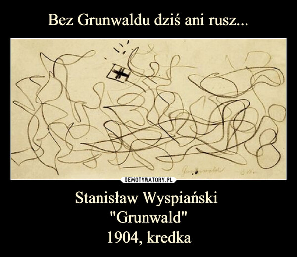 Stanisław Wyspiański "Grunwald"1904, kredka –  