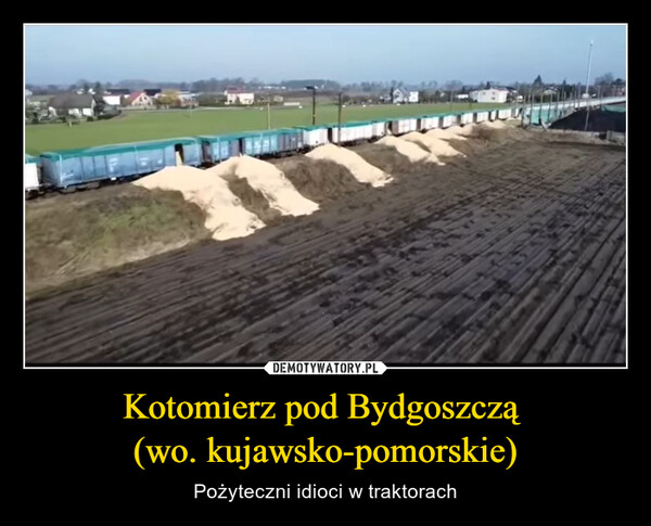 Kotomierz pod Bydgoszczą (wo. kujawsko-pomorskie) – Pożyteczni idioci w traktorach 