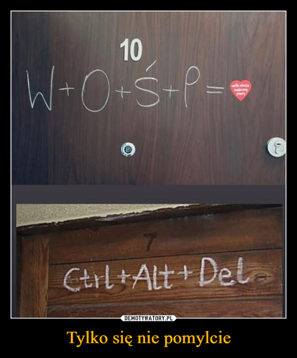 Tylko się nie pomylcie –  1010W+O+S+P==Ctrl+Alt+Del